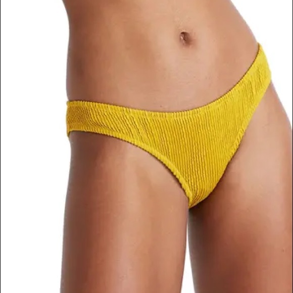 Madewell yellow Textured Bikini Bottoms - Picture 1 of 2
